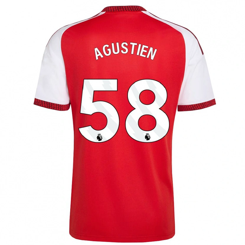 Danxen Herren Demiane Agustien #58 Rot Weiß Schwarz Heimtrikot Trikot 2026/27 T-Shirt Österreich