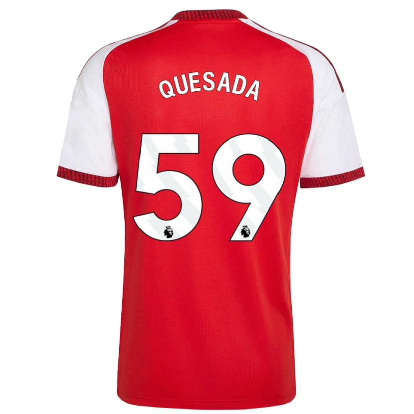 Danxen Herren Elián Quesada #59 Rot Weiß Schwarz Heimtrikot Trikot 2026/27 T-Shirt Österreich