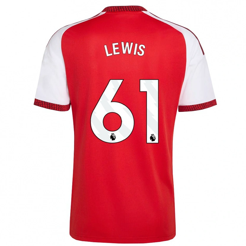Danxen Herren George Lewis #61 Rot Weiß Schwarz Heimtrikot Trikot 2026/27 T-Shirt Österreich