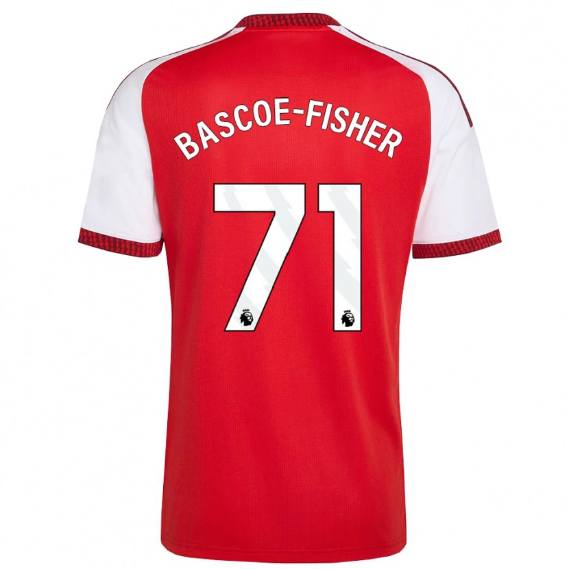 Danxen Herren Jakai Bascoe-Fisher #71 Rot Weiß Schwarz Heimtrikot Trikot 2026/27 T-Shirt Österreich