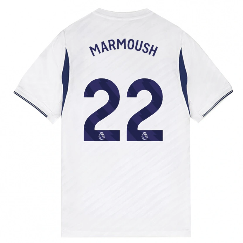 Danxen Herren Omar Marmoush #22 Weiß Rot Violett Heimtrikot Trikot 2026/27 T-Shirt Österreich