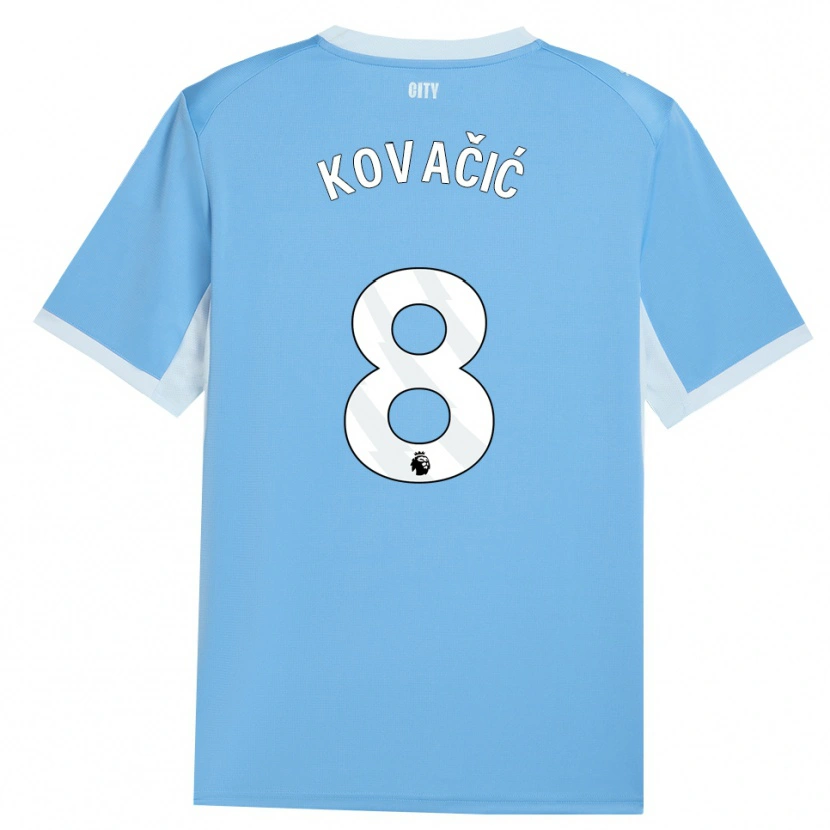 Danxen Herren Mateo Kovacic #8 Hellhimmelblau Weiß Heimtrikot Trikot 2026/27 T-Shirt Österreich