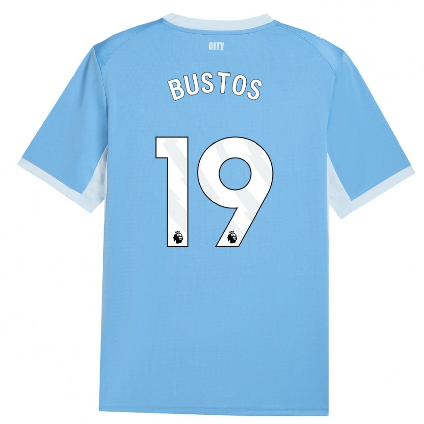 Danxen Herren Nahuel Bustos #19 Hellhimmelblau Weiß Heimtrikot Trikot 2026/27 T-Shirt Österreich
