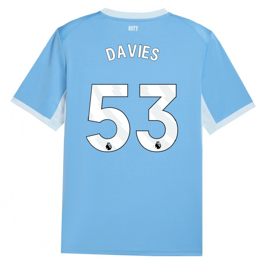 Danxen Herren Mayzee Davies #53 Hellhimmelblau Weiß Heimtrikot Trikot 2026/27 T-Shirt Österreich