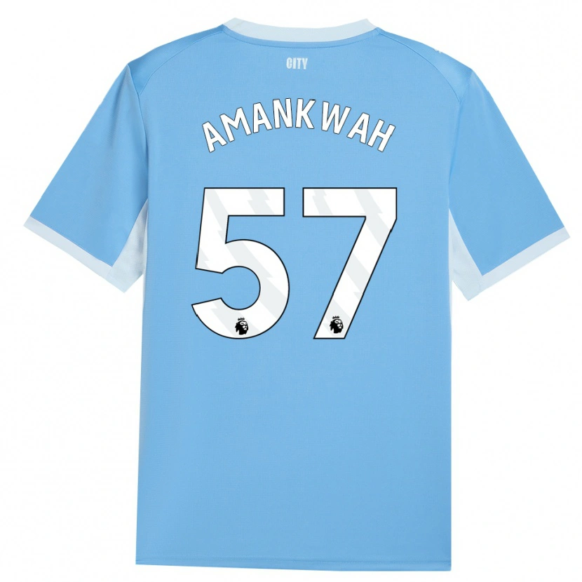 Danxen Herren Yeboah Amankwah #57 Hellhimmelblau Weiß Heimtrikot Trikot 2026/27 T-Shirt Österreich