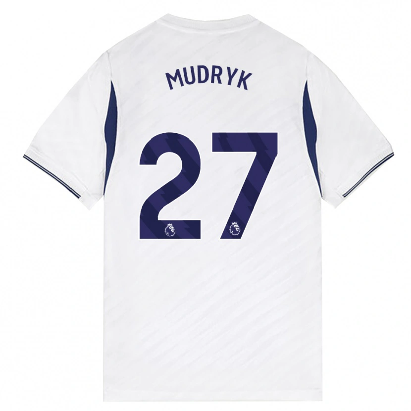 Danxen Herren Mykhaylo Mudryk #27 Weiß Rot Violett Heimtrikot Trikot 2026/27 T-Shirt Österreich