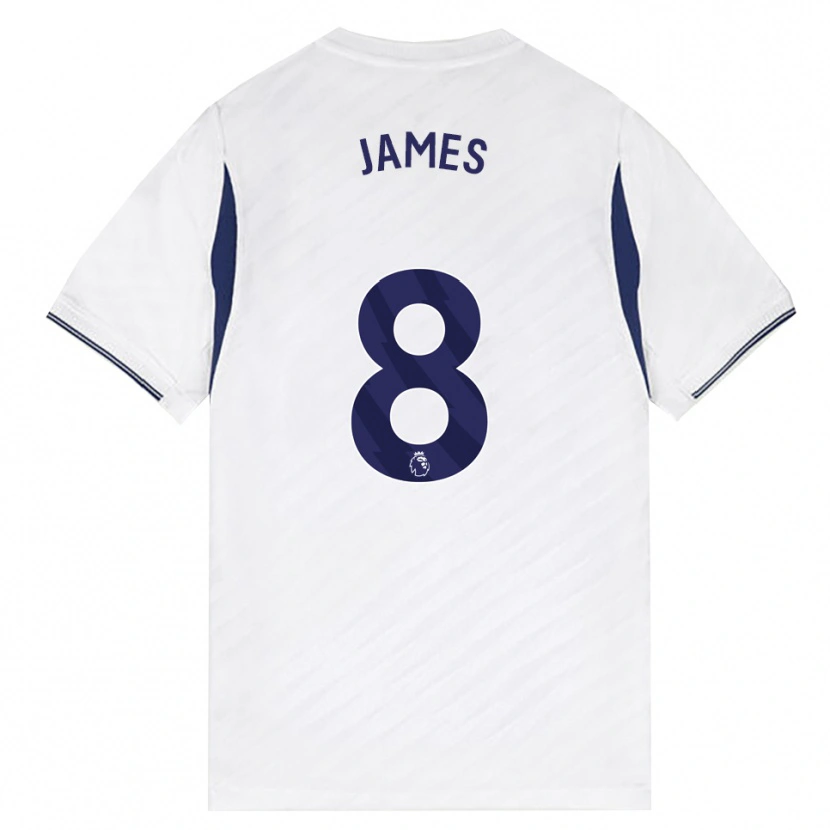Danxen Herren Angharad James #8 Weiß Rot Violett Heimtrikot Trikot 2026/27 T-Shirt Österreich