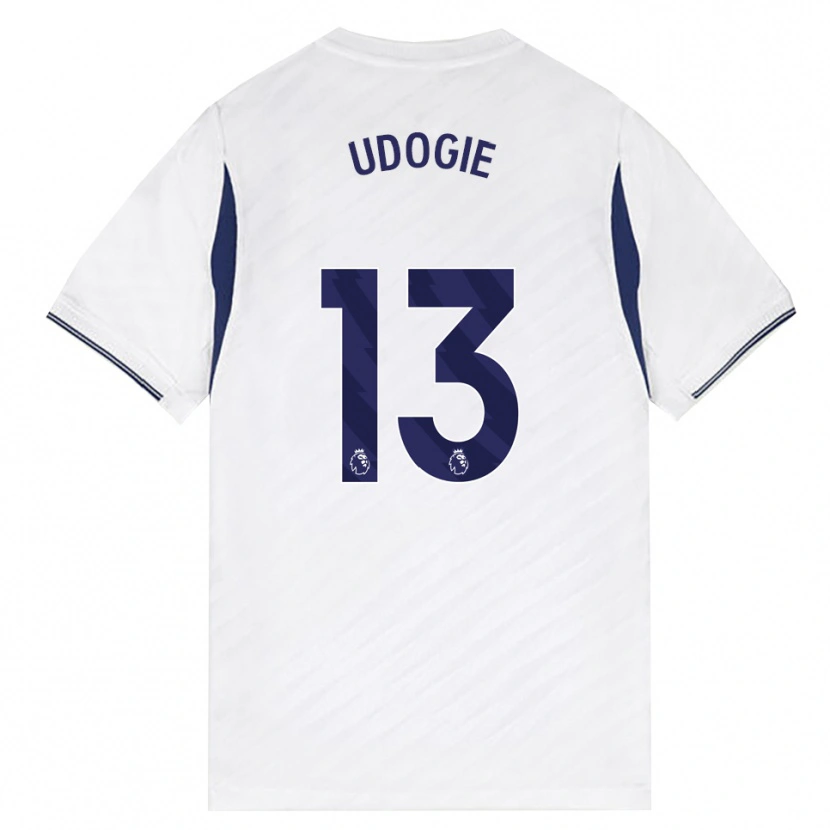 Danxen Herren Destiny Udogie #13 Weiß Rot Violett Heimtrikot Trikot 2026/27 T-Shirt Österreich