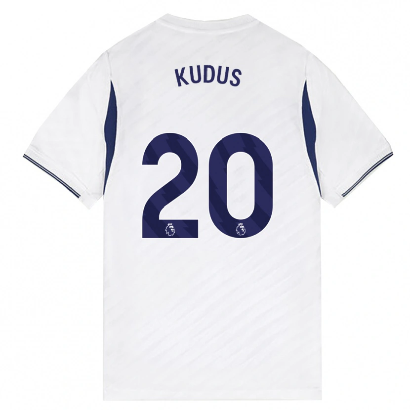 Danxen Herren Mohammed Kudus #20 Weiß Rot Violett Heimtrikot Trikot 2026/27 T-Shirt Österreich
