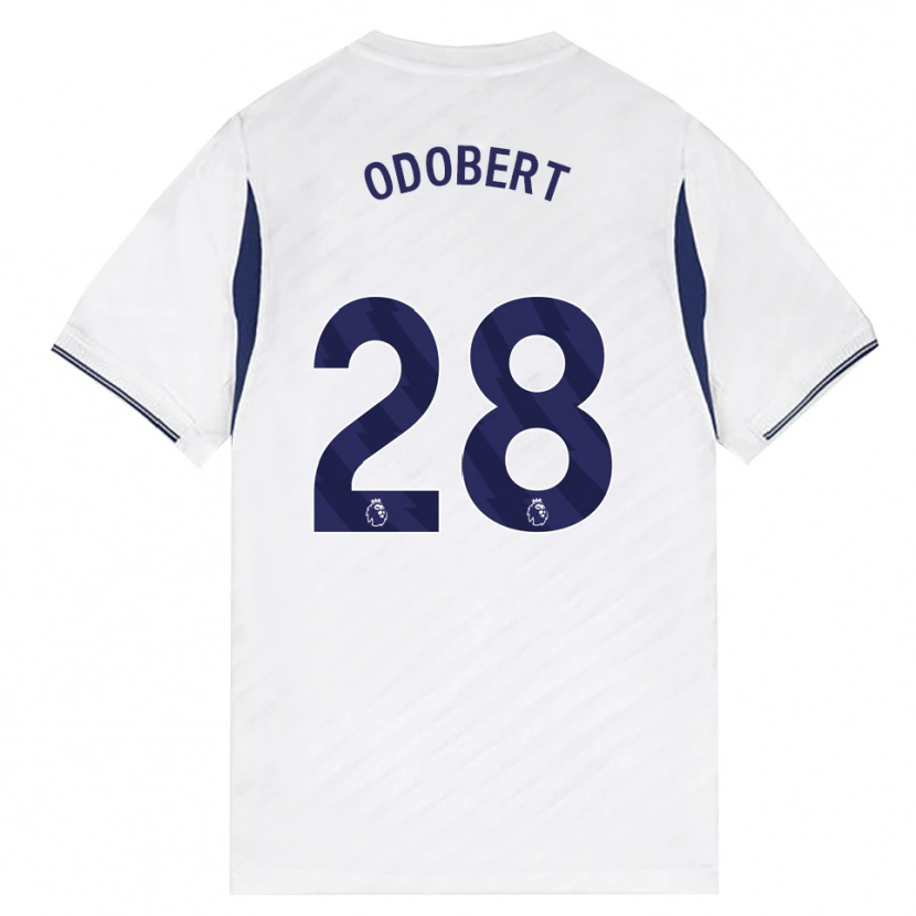 Danxen Herren Wilson Odobert #28 Weiß Rot Violett Heimtrikot Trikot 2026/27 T-Shirt Österreich