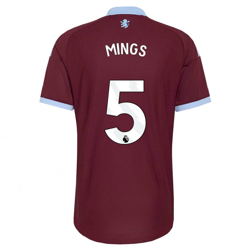 Danxen Herren Tyrone Mings #5 Kornblumenblau Burgund Heimtrikot Trikot 2026/27 T-Shirt Österreich