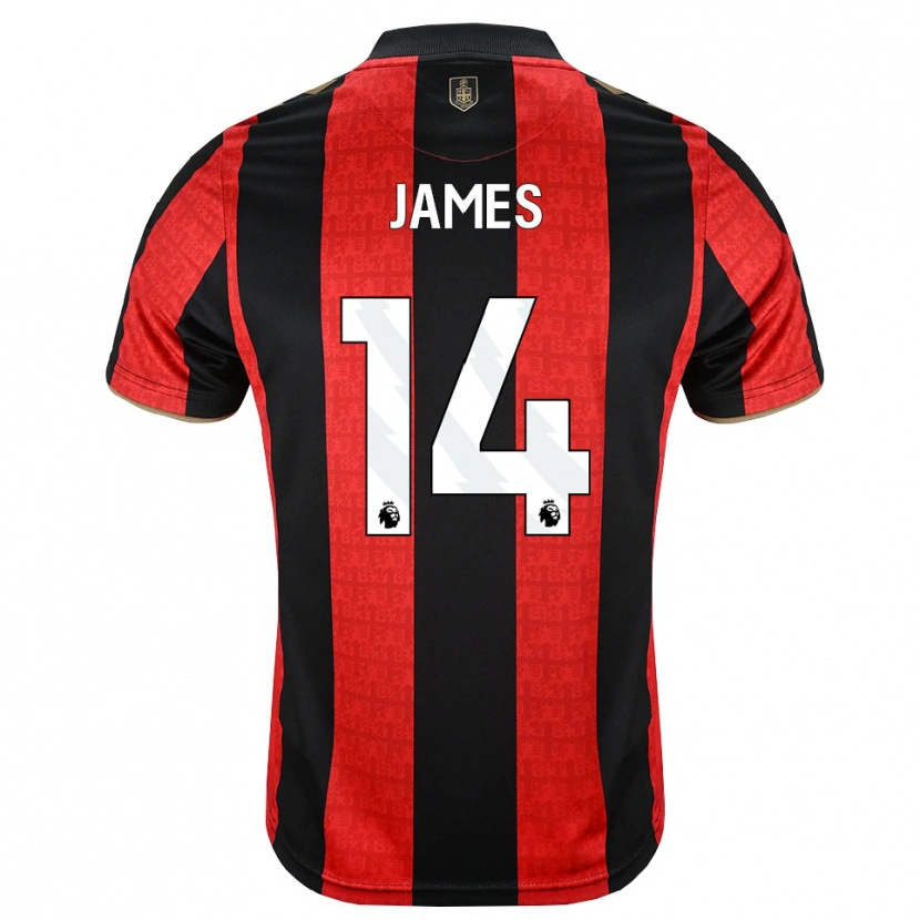 Danxen Herren Katie James #14 Goldgelb Rot Schwarz Heimtrikot Trikot 2026/27 T-Shirt Österreich