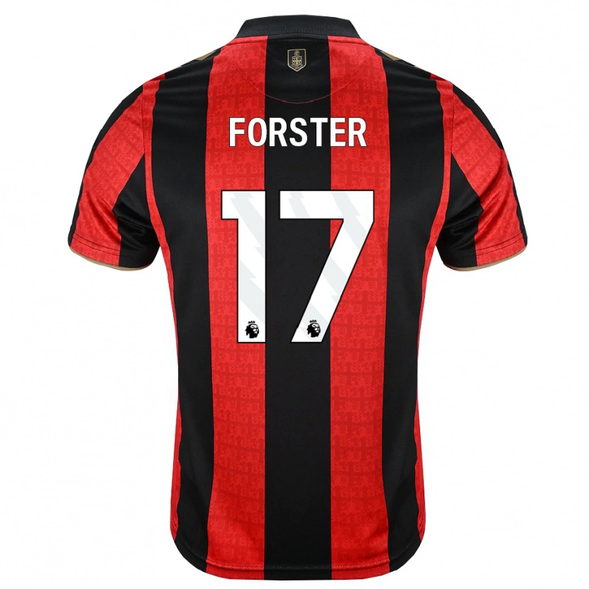 Danxen Herren Fraser Forster #17 Goldgelb Rot Schwarz Heimtrikot Trikot 2026/27 T-Shirt Österreich