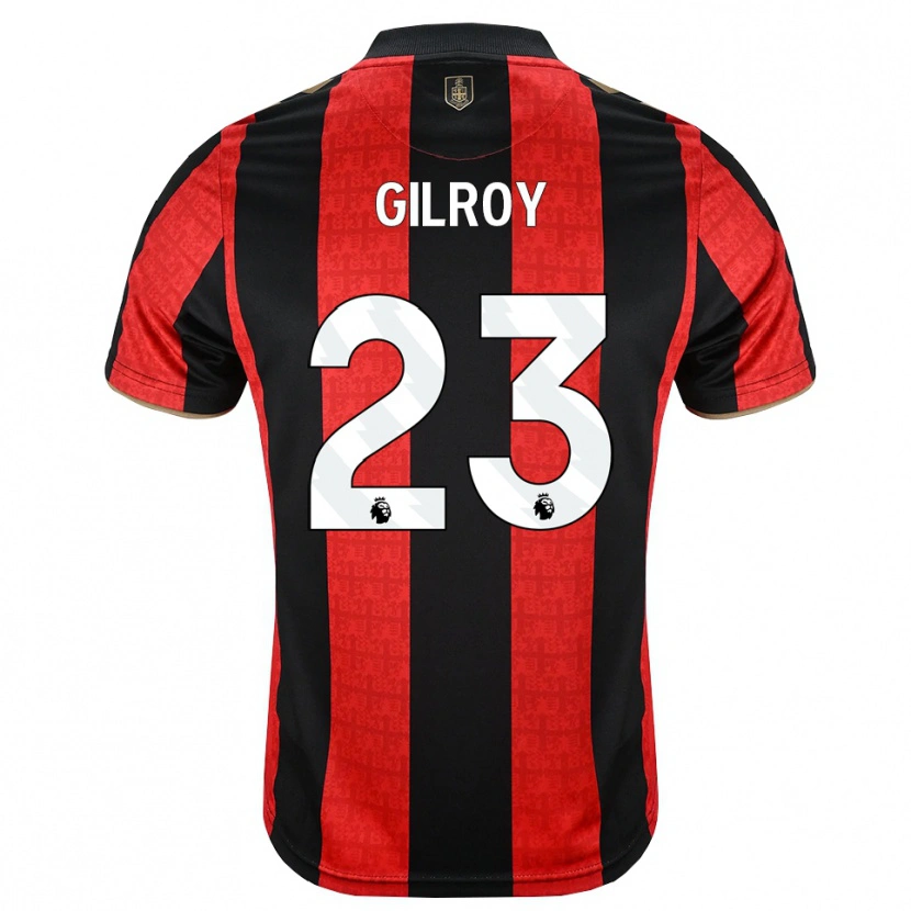 Danxen Herren Chloe Gilroy #23 Goldgelb Rot Schwarz Heimtrikot Trikot 2026/27 T-Shirt Österreich