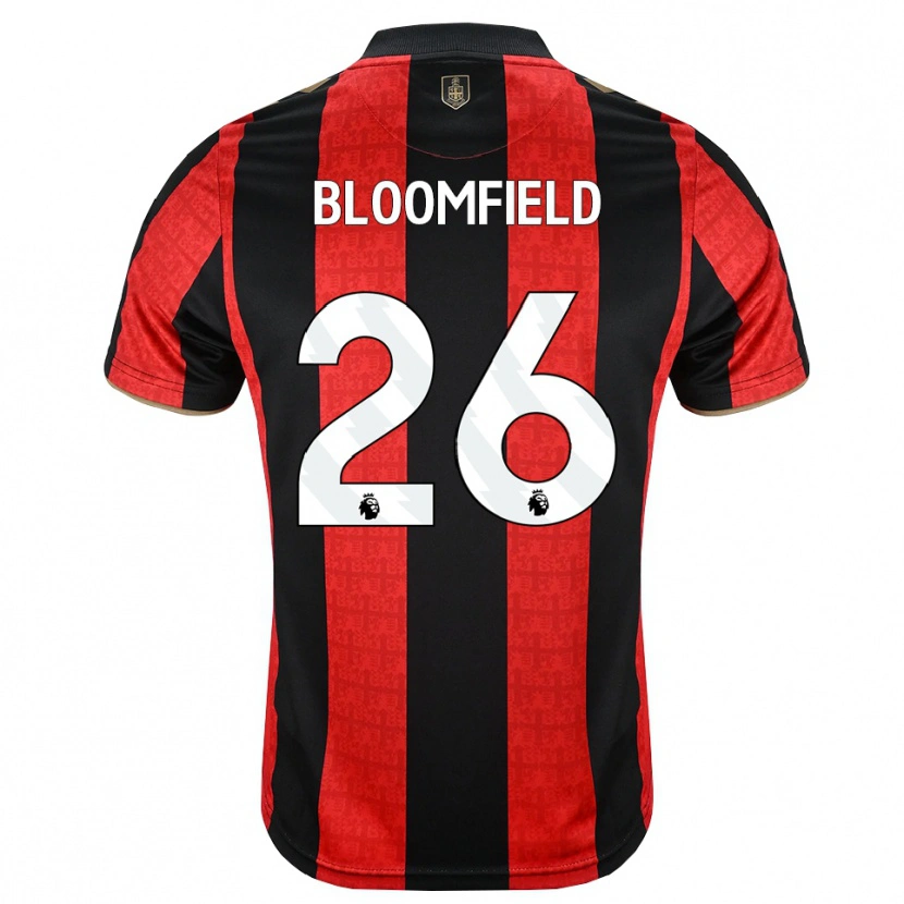 Danxen Herren Erin Bloomfield #26 Goldgelb Rot Schwarz Heimtrikot Trikot 2026/27 T-Shirt Österreich