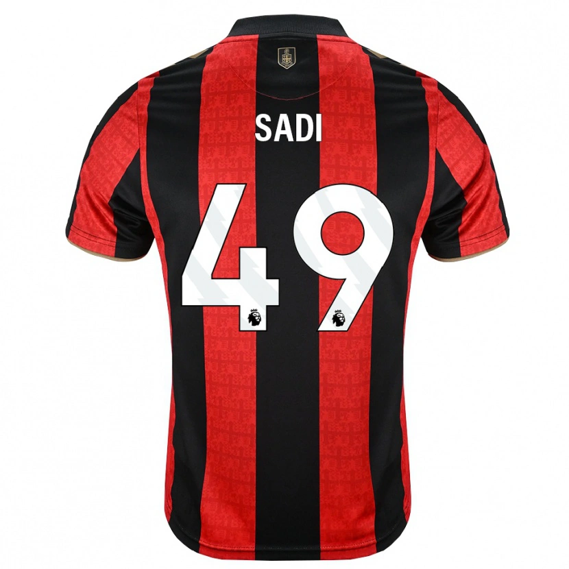 Danxen Herren Dominic Sadi #49 Goldgelb Rot Schwarz Heimtrikot Trikot 2026/27 T-Shirt Österreich