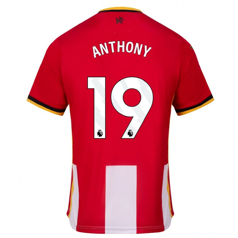 Danxen Herren Jaidon Anthony #19 Gelb Schwarz Rot Heimtrikot Trikot 2026/27 T-Shirt Österreich