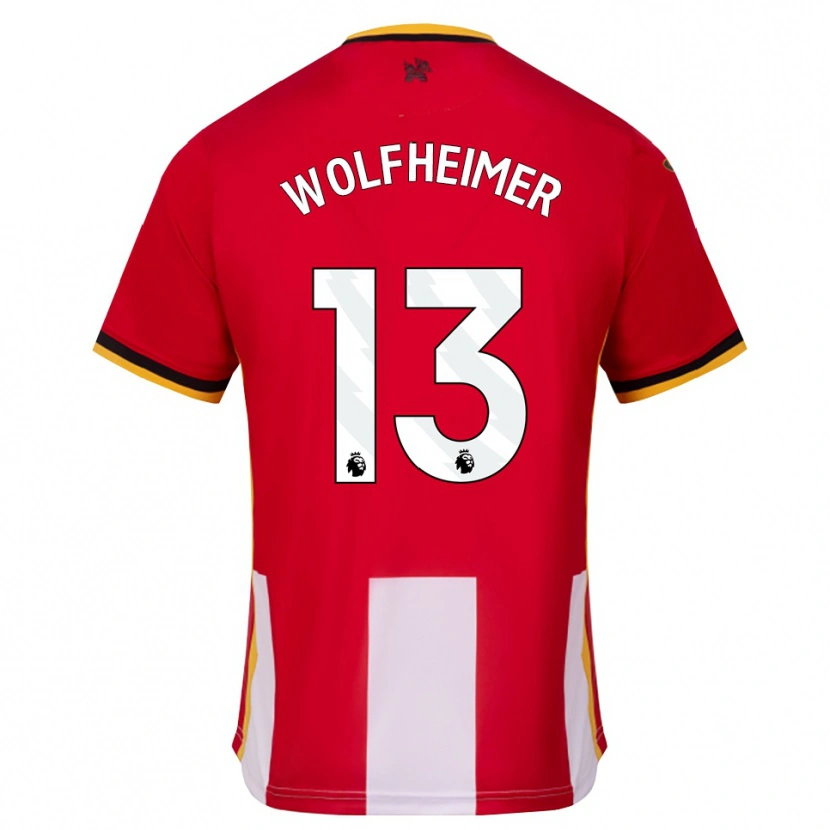 Danxen Herren Connor Wolfheimer #13 Gelb Schwarz Rot Heimtrikot Trikot 2026/27 T-Shirt Österreich