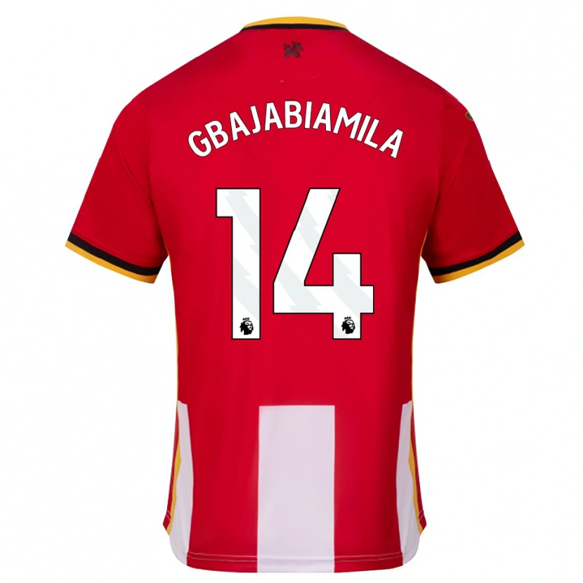 Danxen Herren Habeebat Gbajabiamila #14 Gelb Schwarz Rot Heimtrikot Trikot 2026/27 T-Shirt Österreich
