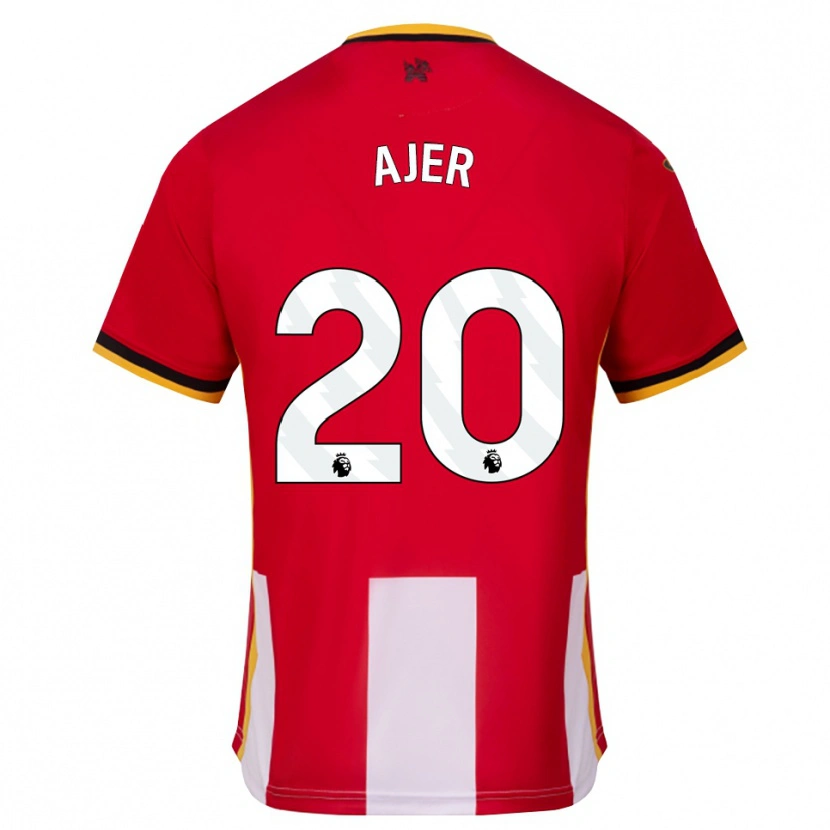 Danxen Herren Kristoffer Ajer #20 Gelb Schwarz Rot Heimtrikot Trikot 2026/27 T-Shirt Österreich