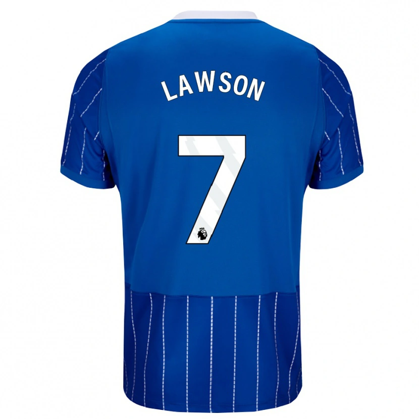 Danxen Herren Zebedee Lawson #7 Mittelblau Weiß Heimtrikot Trikot 2026/27 T-Shirt Österreich