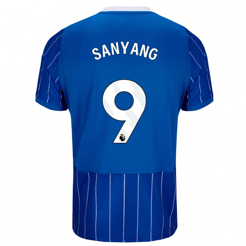 Danxen Herren Musa Sanyang #9 Mittelblau Weiß Heimtrikot Trikot 2026/27 T-Shirt Österreich