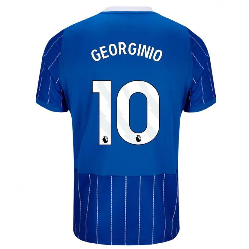 Danxen Herren Georginio Rutter #10 Mittelblau Weiß Heimtrikot Trikot 2026/27 T-Shirt Österreich