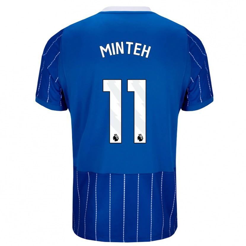 Danxen Herren Yankuba Minteh #11 Mittelblau Weiß Heimtrikot Trikot 2026/27 T-Shirt Österreich