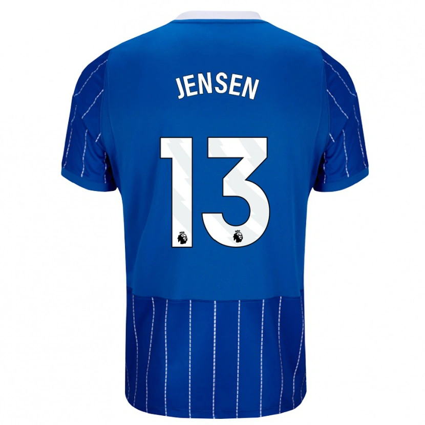 Danxen Herren Sebastian Jensen #13 Mittelblau Weiß Heimtrikot Trikot 2026/27 T-Shirt Österreich