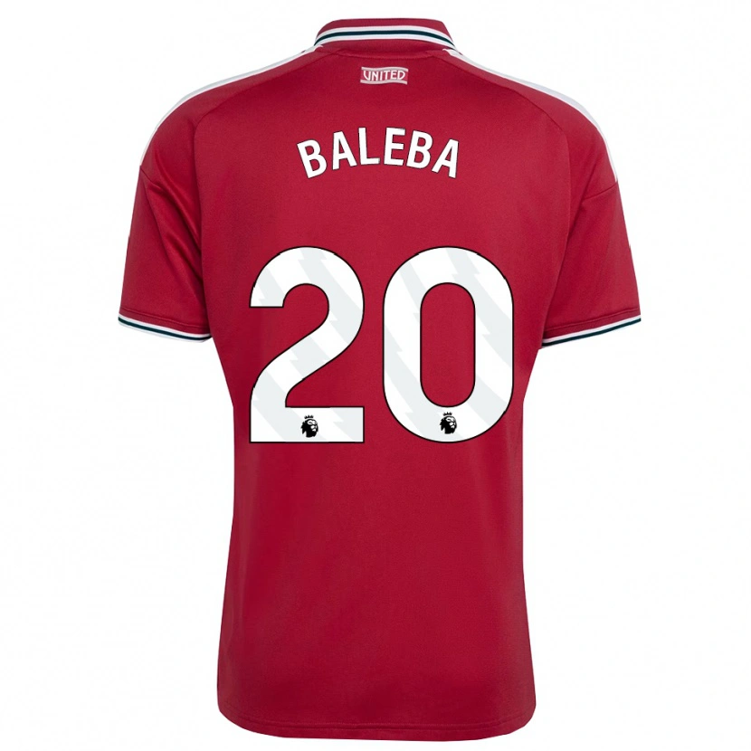 Danxen Herren Carlos Baleba #20 Rot Gelb Weiß Heimtrikot Trikot 2026/27 T-Shirt Österreich