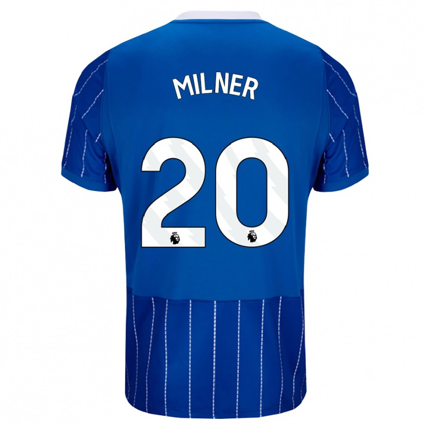 Danxen Herren James Milner #20 Mittelblau Weiß Heimtrikot Trikot 2026/27 T-Shirt Österreich