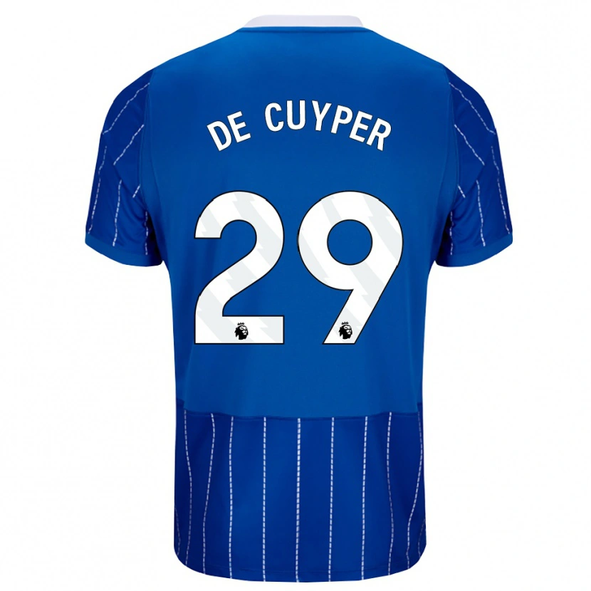 Danxen Herren Maxim De Cuyper #29 Mittelblau Weiß Heimtrikot Trikot 2026/27 T-Shirt Österreich