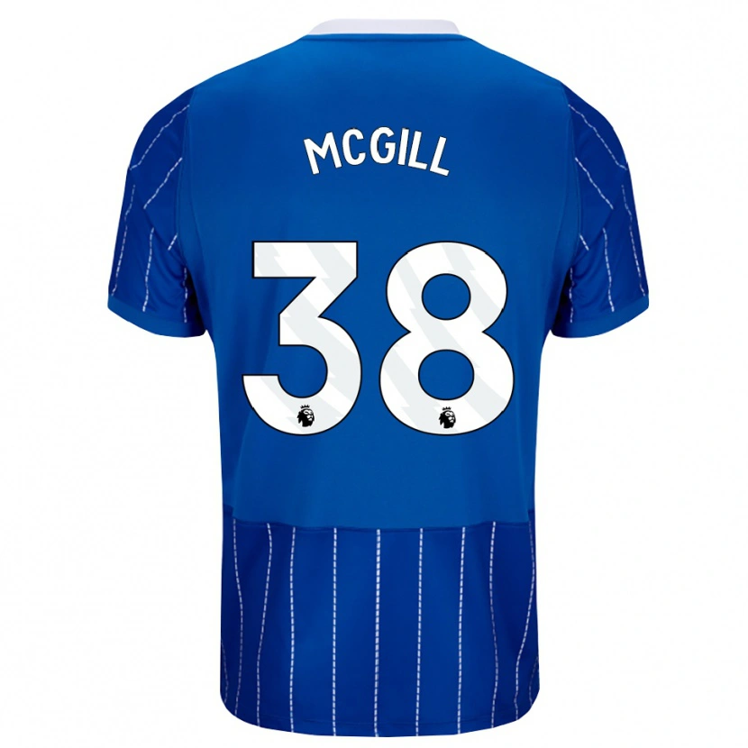 Danxen Herren Tom Mcgill #38 Mittelblau Weiß Heimtrikot Trikot 2026/27 T-Shirt Österreich