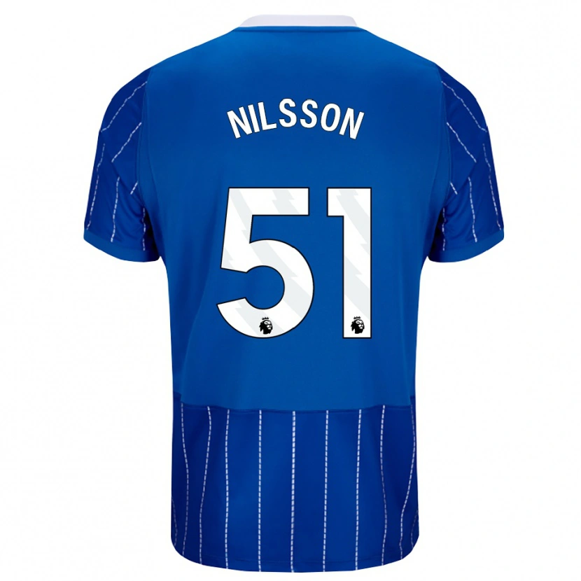 Danxen Herren Casper Nilsson #51 Mittelblau Weiß Heimtrikot Trikot 2026/27 T-Shirt Österreich