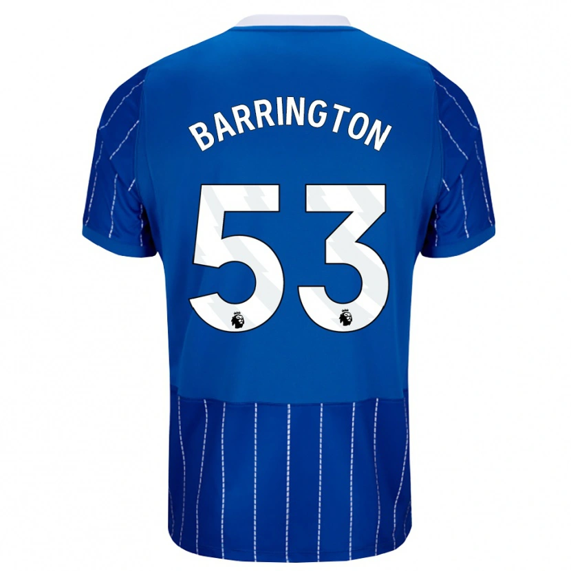 Danxen Herren Luca Barrington #53 Mittelblau Weiß Heimtrikot Trikot 2026/27 T-Shirt Österreich