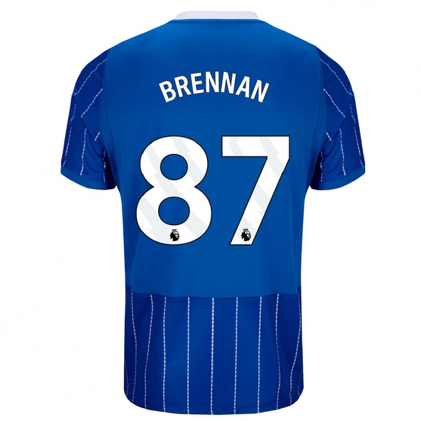 Danxen Herren Zach Brennan #87 Mittelblau Weiß Heimtrikot Trikot 2026/27 T-Shirt Österreich