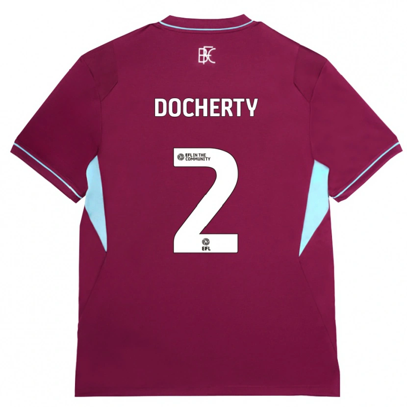 Danxen Herren Charley Docherty #2 Burgund Grün Heimtrikot Trikot 2026/27 T-Shirt Österreich