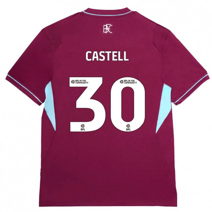 Danxen Herren Lluc Castell #30 Burgund Grün Heimtrikot Trikot 2026/27 T-Shirt Österreich