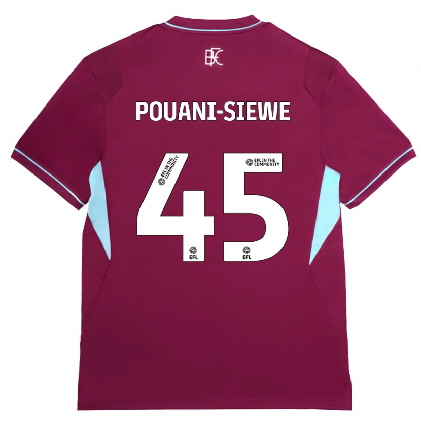 Danxen Herren Brandon Pouani #45 Burgund Grün Heimtrikot Trikot 2026/27 T-Shirt Österreich