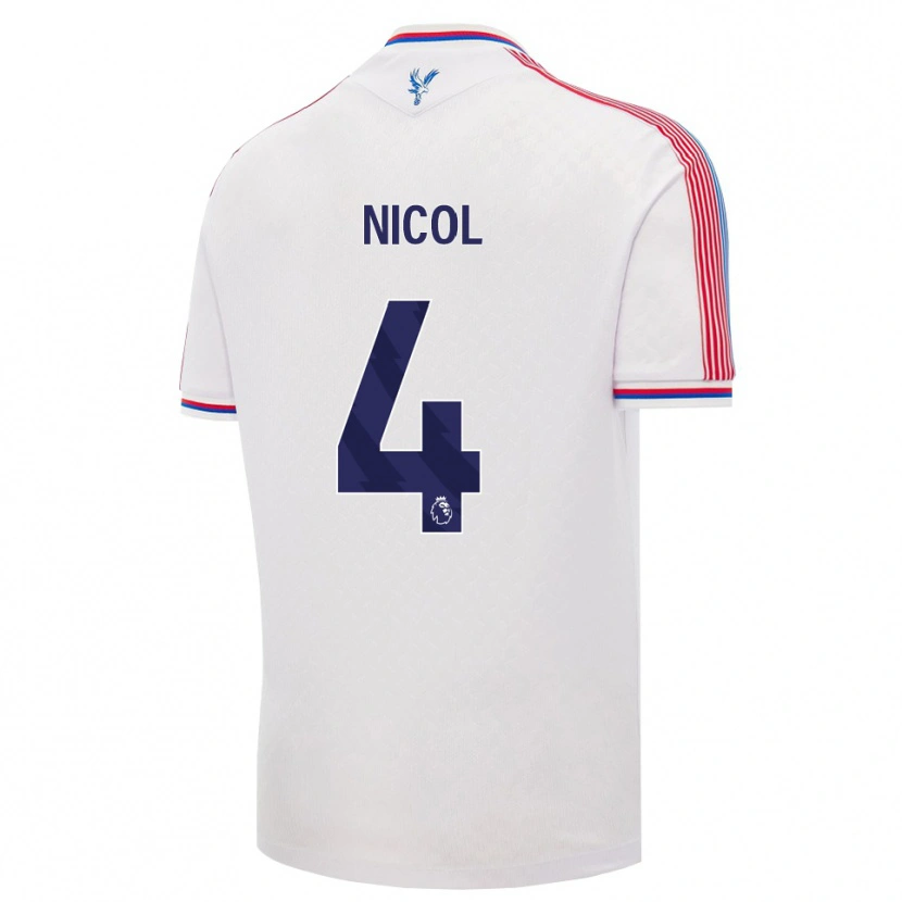 Danxen Herren Leigh Nicol #4 Weiß Rot Blau Heimtrikot Trikot 2026/27 T-Shirt Österreich