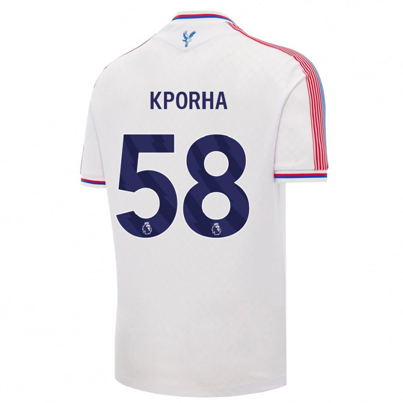 Danxen Herren Caleb Kporha #58 Weiß Rot Blau Heimtrikot Trikot 2026/27 T-Shirt Österreich