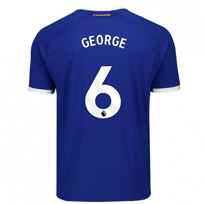 Danxen Herren Gabrielle George #6 Blau Weiß Gelb Heimtrikot Trikot 2026/27 T-Shirt Österreich