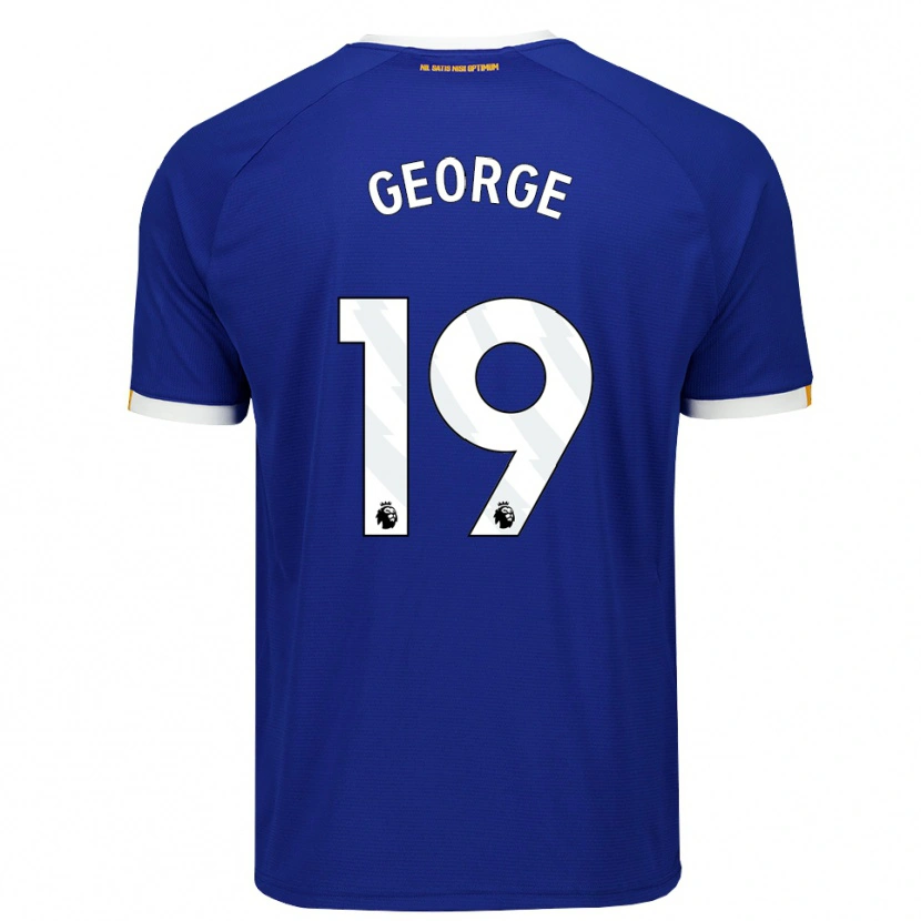 Danxen Herren Tyrique George #19 Blau Weiß Gelb Heimtrikot Trikot 2026/27 T-Shirt Österreich