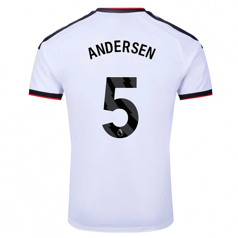 Danxen Herren Joachim Andersen #5 Weiß Schwarz Rot Heimtrikot Trikot 2026/27 T-Shirt Österreich