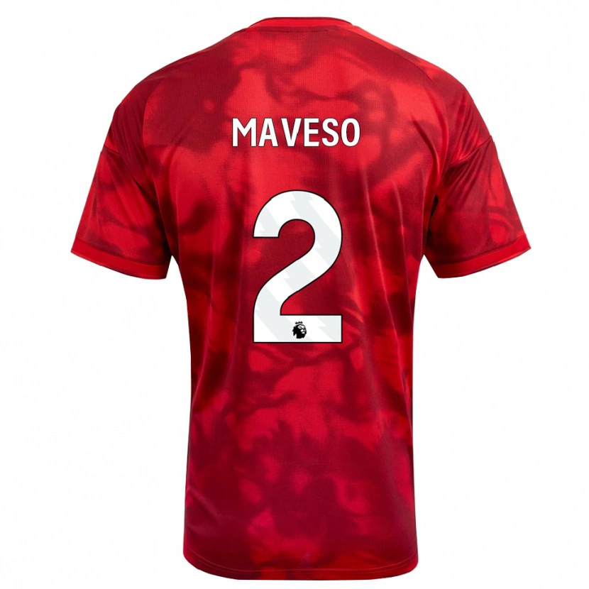Danxen Herren Jaydon Maveso #2 Karmesin Weiß Heimtrikot Trikot 2026/27 T-Shirt Österreich