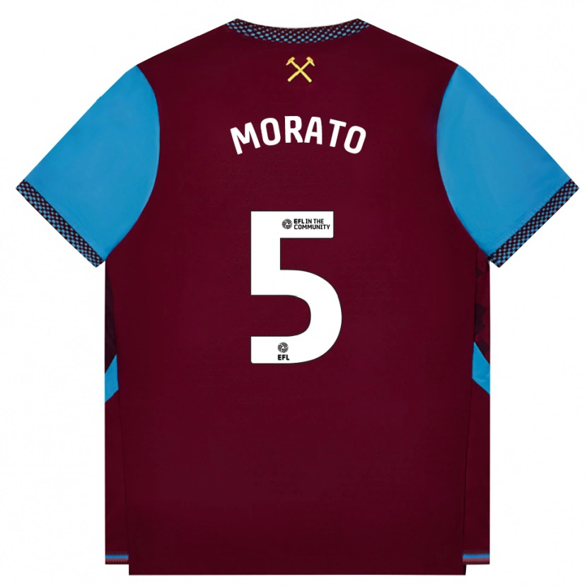 Danxen Herren Morato #5 Burgund Kornblumenblau Heimtrikot Trikot 2026/27 T-Shirt Österreich