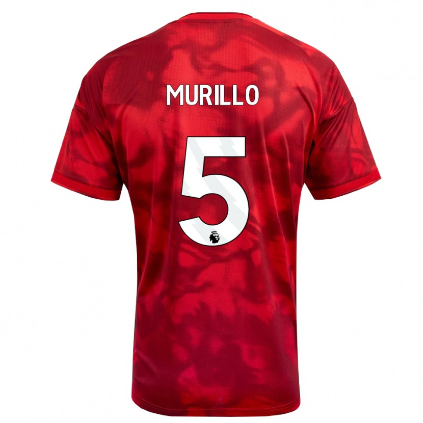 Danxen Herren Murillo Santiago Costa Dos Santos #5 Karmesin Weiß Heimtrikot Trikot 2026/27 T-Shirt Österreich