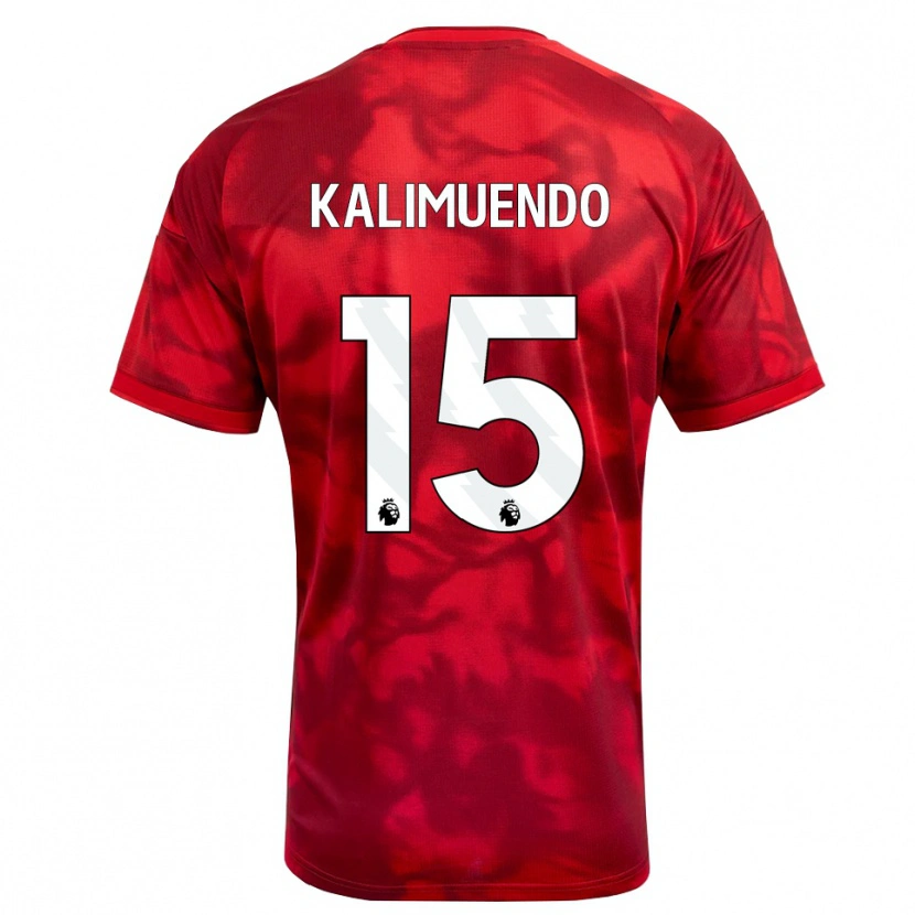 Danxen Herren Arnaud Kalimuendo #15 Karmesin Weiß Heimtrikot Trikot 2026/27 T-Shirt Österreich