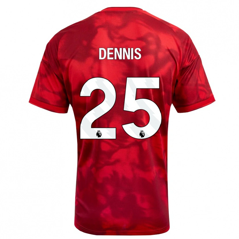Danxen Herren Emmanuel Dennis #25 Karmesin Weiß Heimtrikot Trikot 2026/27 T-Shirt Österreich