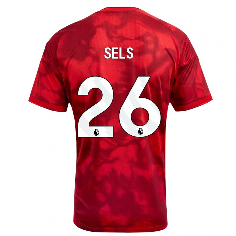 Danxen Herren Matz Sels #26 Karmesin Weiß Heimtrikot Trikot 2026/27 T-Shirt Österreich